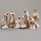 Roman 7-Piece Religious Christmas Nativity Figurine Set with Woven Rope Design 8.25"